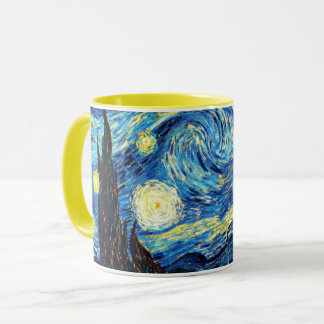 Caneca A famosa pintura de Van Gogh, Starry Night