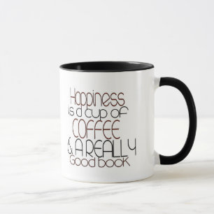 CANECA A FELICIDADE É UMA CHÁVENA DE CAFÉ & UM LIVRO