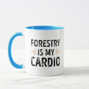 Caneca A Floresta Engraçada é o meu Cardio - presente flo