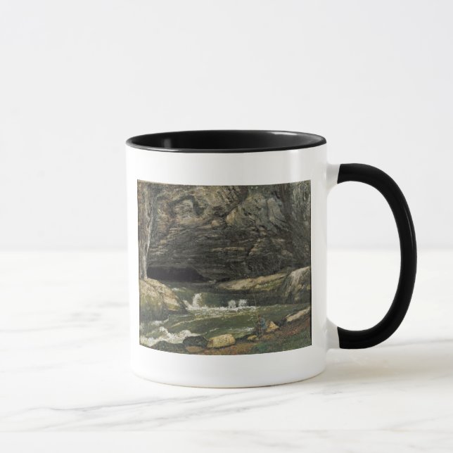 Caneca A fonte do Loue ou do La Grotte Sarrazine (Direita)