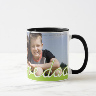 Caneca A foto personalizada do dia dos pais agride que