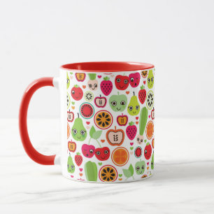 Caneca a fruta caçoa a maçã da ilustração