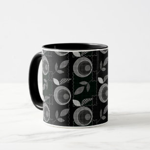 Caneca A fruta moderna abstrata da maçã sae do bla