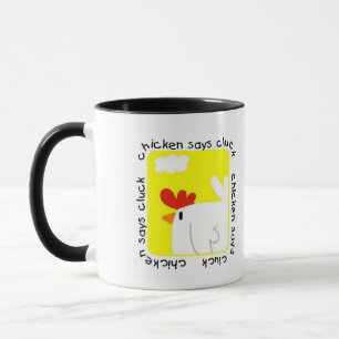 Caneca A galinha diz o camiseta e os presentes do Cluck