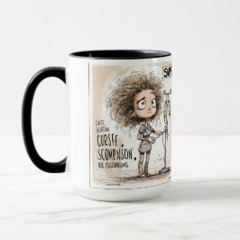 Caneca A Humorous Sketch on Healthcare Burnout