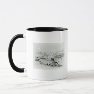 Caneca A igreja de San Francisco, Valparaiso, 1834