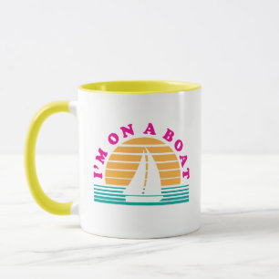 Caneca A ilha só em um barco