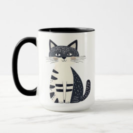 Caneca A ilustração retrata um gatinho fofo.