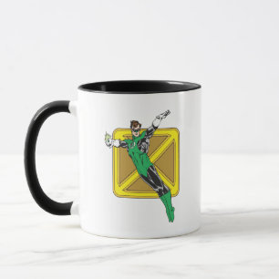 Caneca A lanterna verde estende os braços