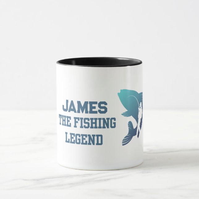Caneca A Legenda De Pesca Personalizada (Centro)