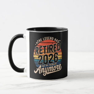 Caneca A Lenda se Aposentou 2026 Não é Mais Meu Problema 