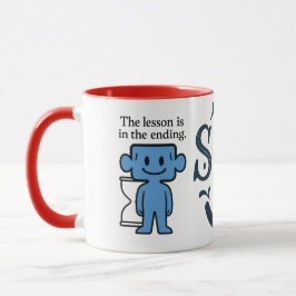 Caneca A lição está no fim - Muh Inspiracional