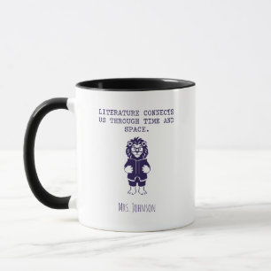 Caneca A Literatura Nos Conecta Tempo Espaço Leitura