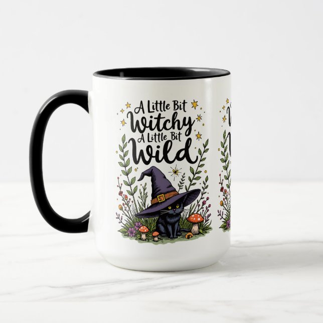 Caneca A Little Bit Witchy Cat (Esquerda)