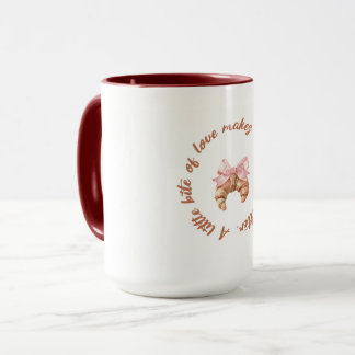 Caneca A Little Bite of Love | Cute Girly Mug 