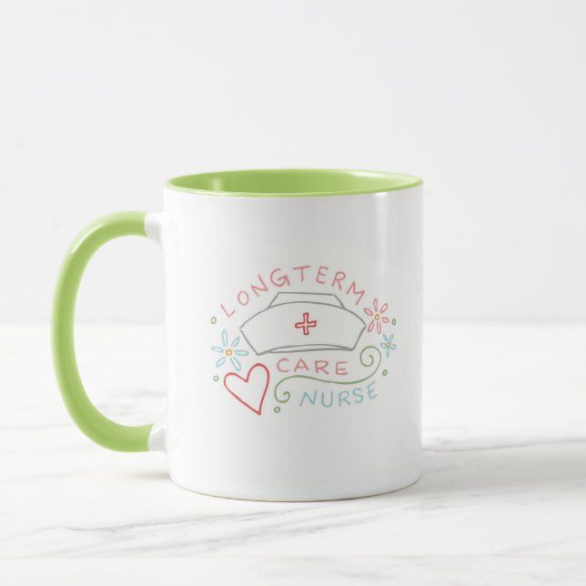 caneca a longo prazo do design 1 da enfermeira do (Esquerda)