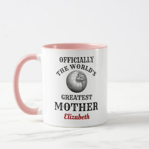 Caneca A Mãe Mais Alta Acrescenta Sua Mãe De Nome