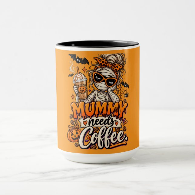 Caneca "A mamãe precisa de café." (Centro)