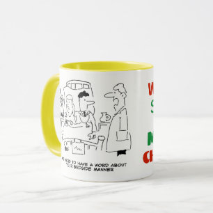 Caneca A maneira do doutor não está certa. Engraçado