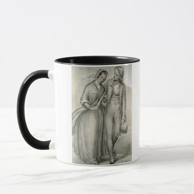 Caneca A manhã do casamento - a partida, c.1846 (Esquerda)