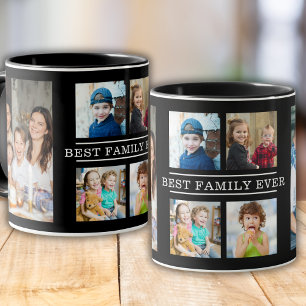 Caneca A Melhor Família Moderna De 6 Fotografias Collage