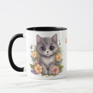 Caneca A melhor gata do mundo da Cinza
