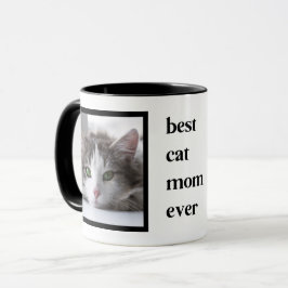 Caneca A Melhor Gato Moderna Mãe Alguma Vez Cita 2 Foto