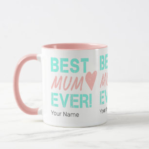 Caneca A Melhor Mãe Alguma Vez Vintage Mãe Coração Para D