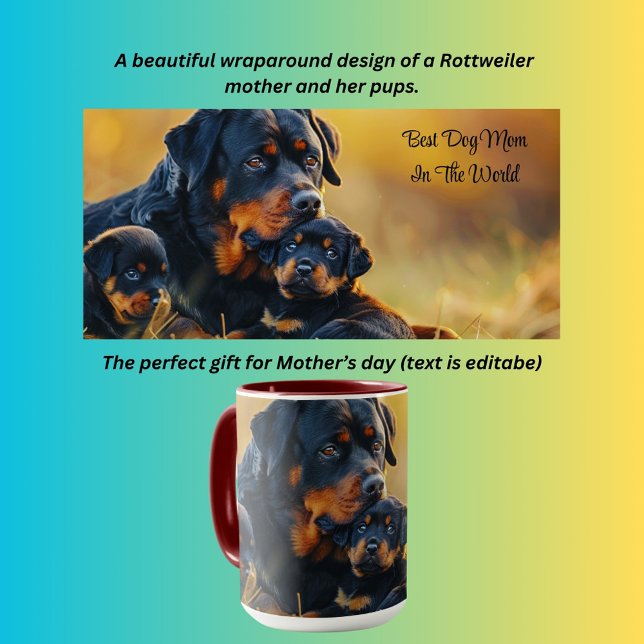 Caneca A melhor mãe de cachorro do mundo (Criador carregado)