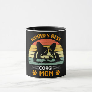 Caneca A melhor mãe de Corgi do mundo engraçado