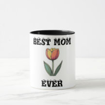A Melhor Mãe De Mug - Presente De Dia de as mães F