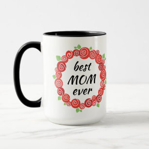 Caneca A melhor mãe de todas as rosas vermelhas era uma f