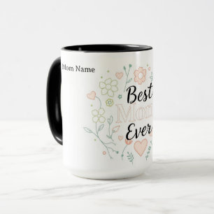 Caneca A Melhor Mãe de Todos os Tempos Presente de Cerâ
