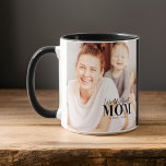 Caneca A melhor mãe do mundo desde 20XX fotos modernas<br><div class="desc">Esta design simples e moderna é composta de sans serif e tipografia cursiva lúdica e adiciona uma foto personalizada.</div>