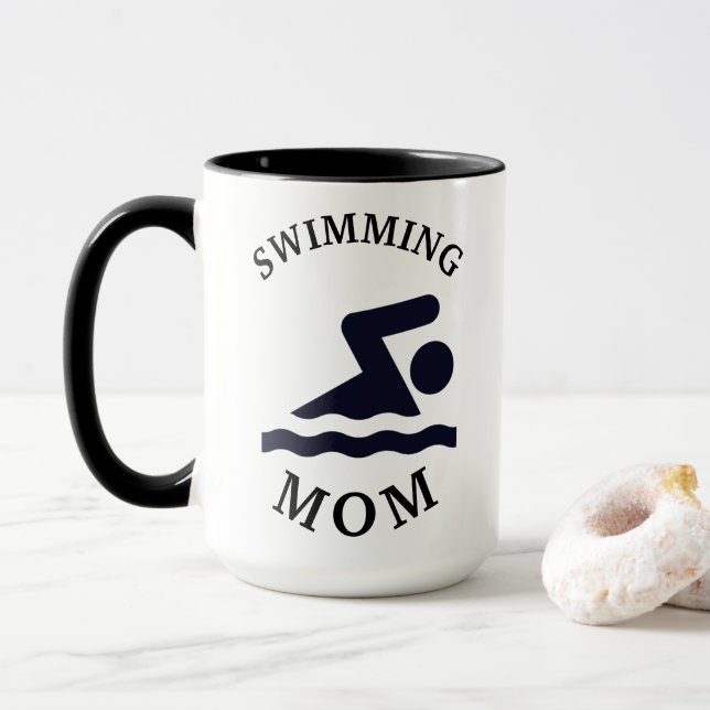 Caneca A melhor "MÃE NADadora" de todos os tempos! Dia da (Com Donut)