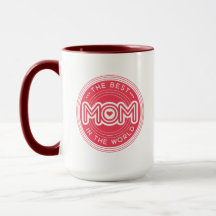 A Melhor Mãe Tipografia Moderna Rosa Magenta