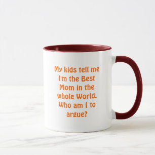 Caneca A melhor mamã: Quem são mim a discutir?