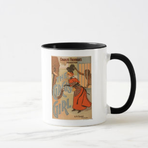 Caneca A menina do circo - elefante e macaco de