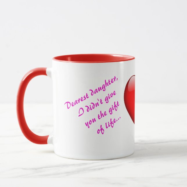 Caneca À minha filha, Mug, da mãe (Esquerda)