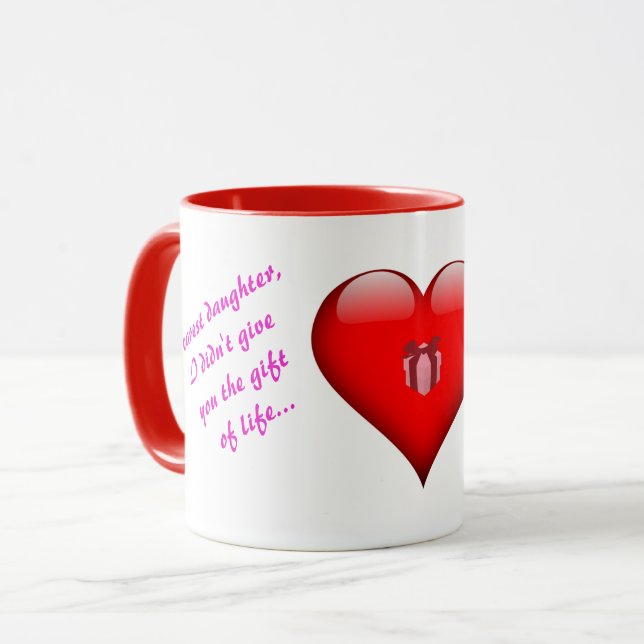 Caneca À minha filha, Mug, da mãe (Frente Esquerda)