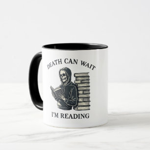 Caneca A Morte Pode Esperar Estou Lendo
