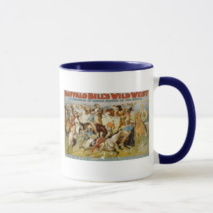 Caneca A mostra ocidental selvagem de Buffalo Bill