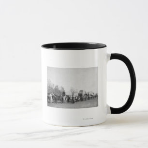 Caneca A mulher com trem do boi guardara uma fotografia