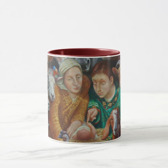 Caneca A natividade por Rosemarie Adcock (Centro)