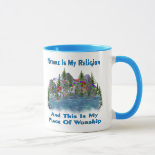 Caneca A natureza é minha religião