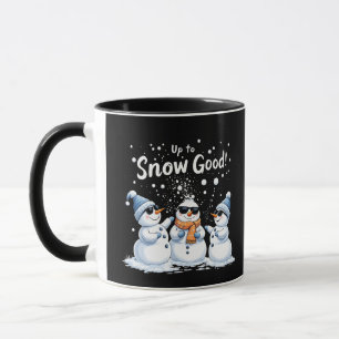 Caneca À Neve Bom Snowman Engraçado Natal