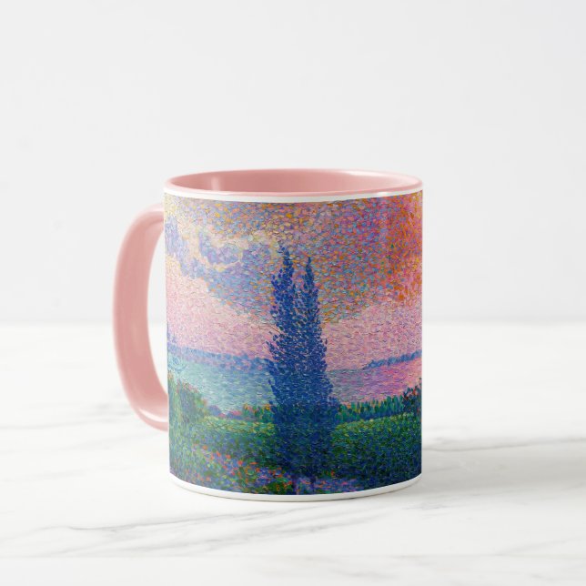 Caneca A Nuvem Rosa, pintura de Henri-Edmond Cross (Frente Esquerda)