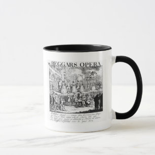 Caneca A ópera Burlesqued, 1728 do mendigo