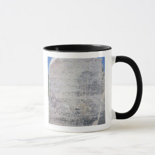 Caneca A pedra Hellenistic do epigraph, encontrou em