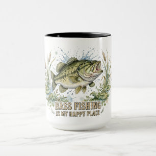 Caneca A Pesca de Robalo é o Meu Lugar Feliz